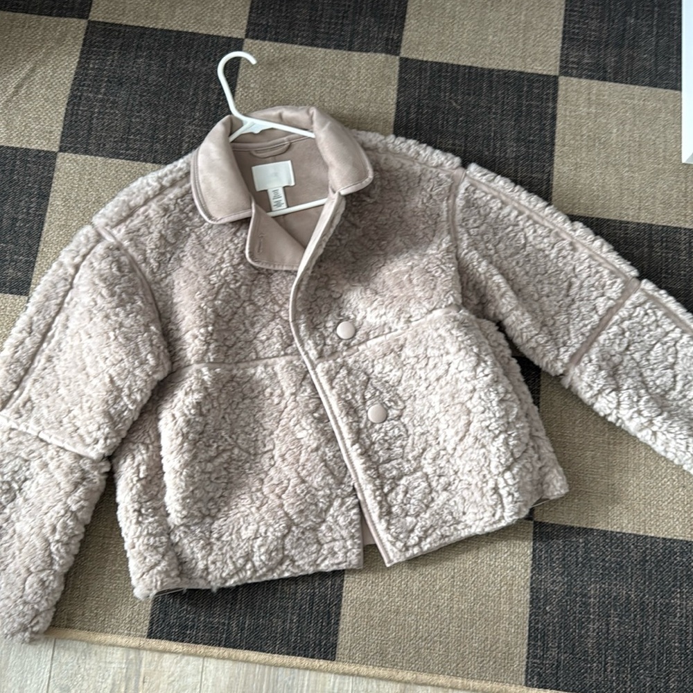 H&M faux shearling jacket like new!